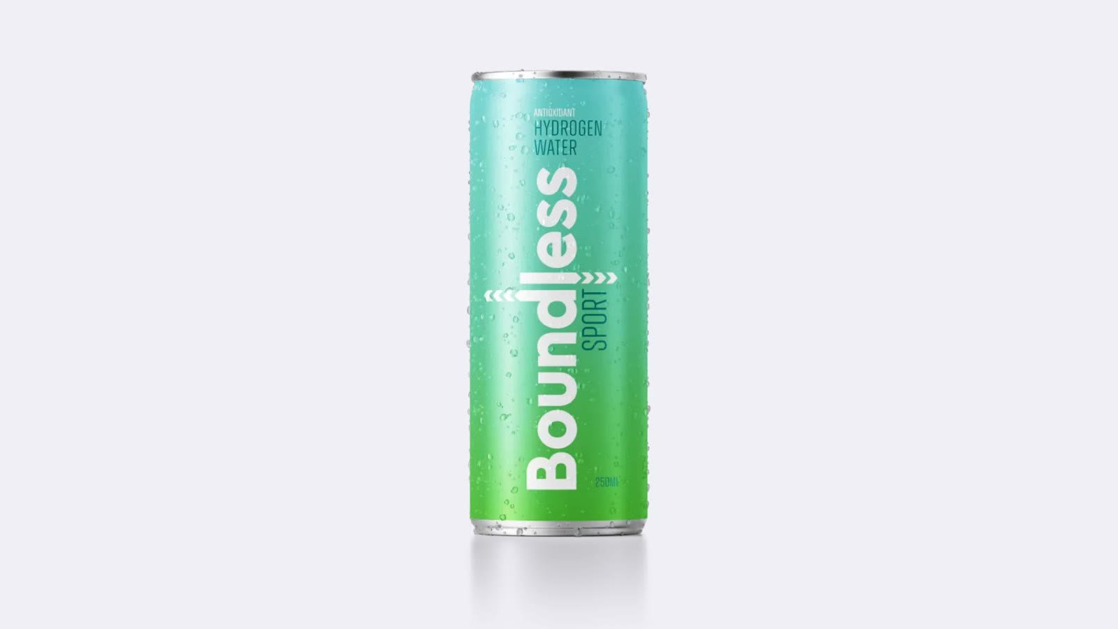 A can of Boundless Sport hydrogen water